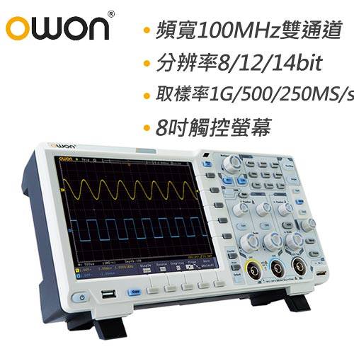 100MHz dual channel-width 
12-bit ADC and original magnifier function
1GS/s Sample Rate 
Ultra-thin body-design, less space accommodation
8 inch 800 x 600 High resolution display (touch screen)
Support SCPI and Labview
Optional I2C